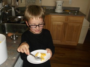 Johnny Cake with homemade honey butter