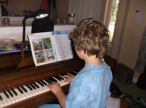Jared Playing the Piano
